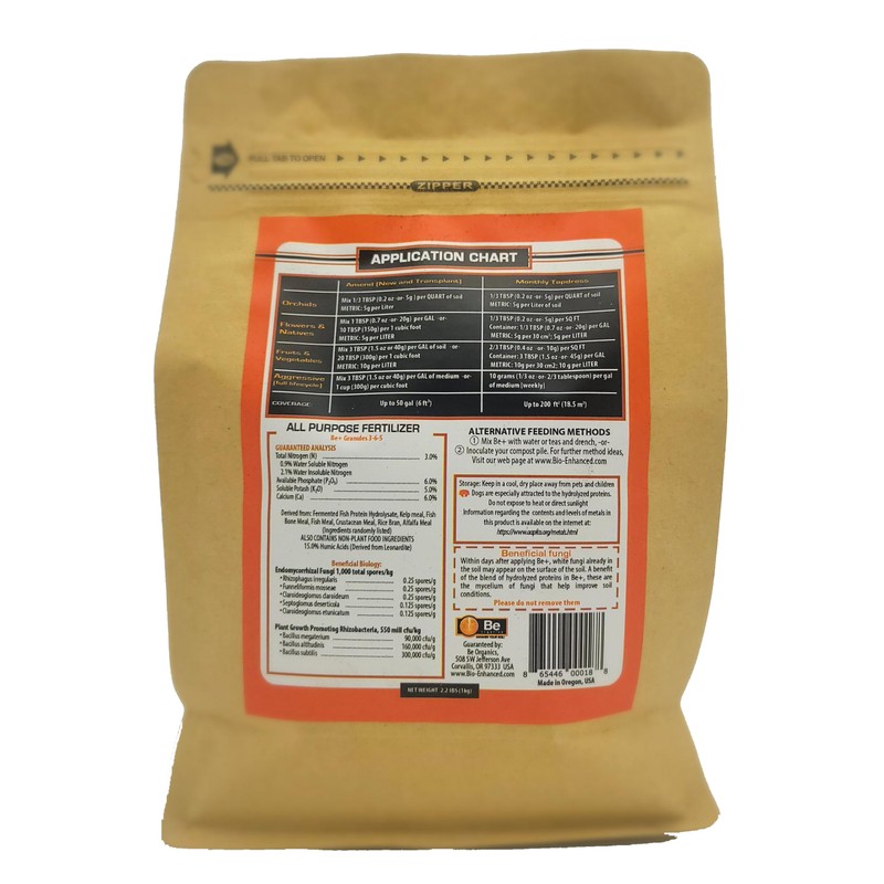 2.2 lb (1 kg) Be+ Granular Bio-Fertilizer +Amino Acids +Beneficial