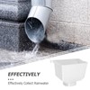 IWOWHERO 90mm Rain Gutter Drain Clog Re Strainer Downspout Gutter