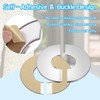 PATIKIL Wall Split Flange 2.5" (63mm),2 Pcs Stainless Steel Round