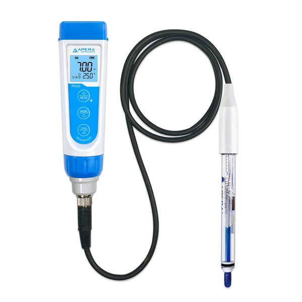 Apera Instruments PH60-HT Handheld pH Meter Tester Kit with LabSen