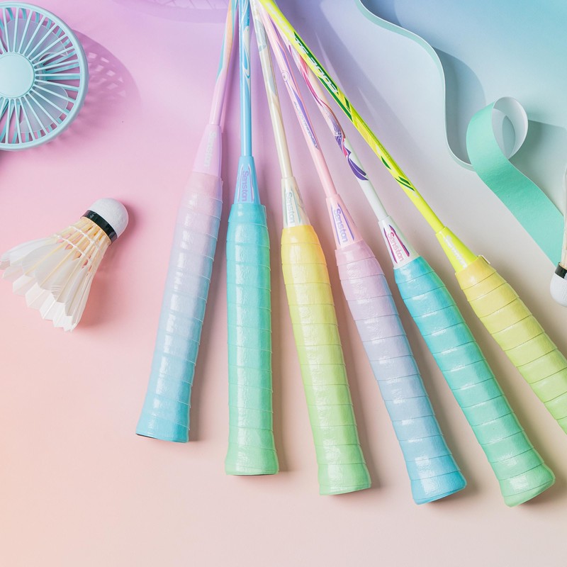 Senston 2pcs Racket Handle Grips Tape for Tennis/Badminton/Squash,Flat-Blue