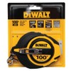 DEWALT Tape Measure, 100-Foot, Self-Lock, Solid Chrome Finish, Rubber Grip