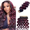 Body Wave Tape in Hair Extensions Human Hair Natural Black