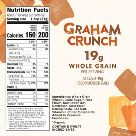 Cascadian Farm Organic Graham Crunch Cereal 9.6 oz Box