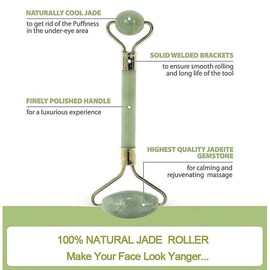 Rodillo de jade natural y juego de gua sha