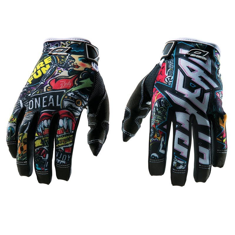 O'Neal - - Guantes Jump Glove Crank, negro/multicolor, L/9