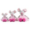 Schaffer 5650 Plush Ballet Mouse, Grey/Pink, XS - 16 cm