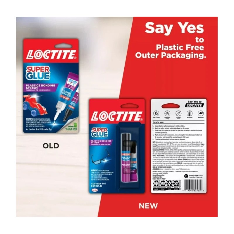 Loctite (2 pack) Loctite Super Glue Plastics Bonder, 1-0.14 oz