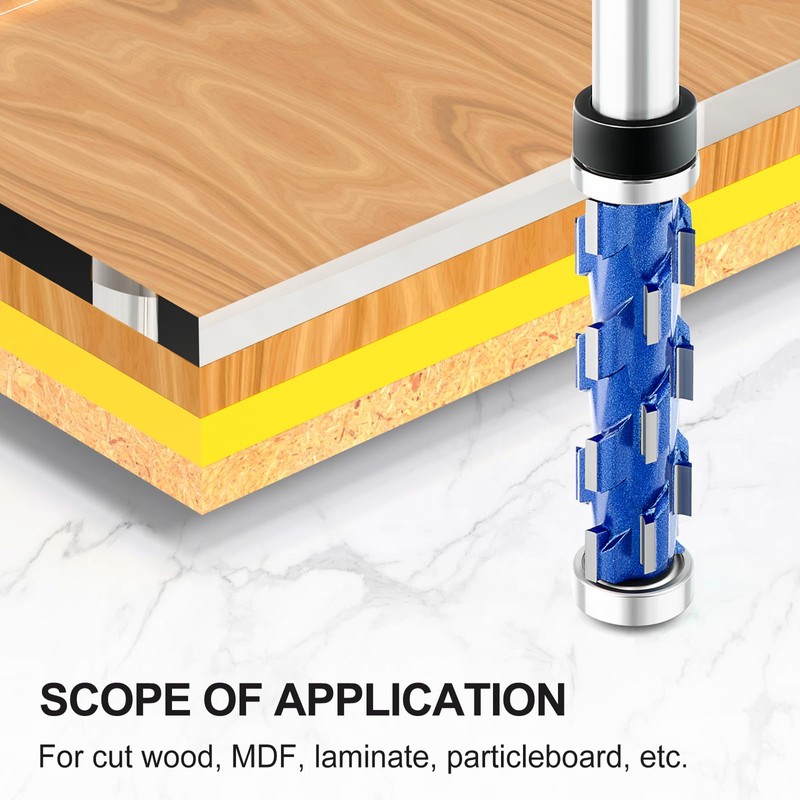 MEANLIN Flush Trim Router Bit 1/2 Inch Shank, 65mm Cutting