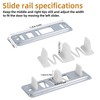 8 Pack Sliding Closet Door Floor Guides, Bypass Bottom Track