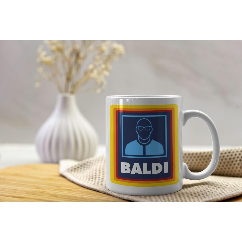 TheAbstractix Baldi Gift Mug Funny Gift for Bald Man Gift