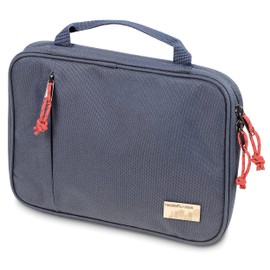 TROIKA Go Urban Tech BGO34/DB Cable Bag for Electronic Accessories Recycled Material Dark Blue Dimensions: 27.5 cm x 20.5 cm x 3 cm, darkblue, 27,5cm, Modern