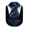 HISDERN Extra Long Striped Tie Handkerchief Men's Necktie & Pocket