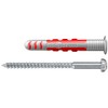 fischer 557727 DuoSeal Wall Plug, 6 x 38, Red
