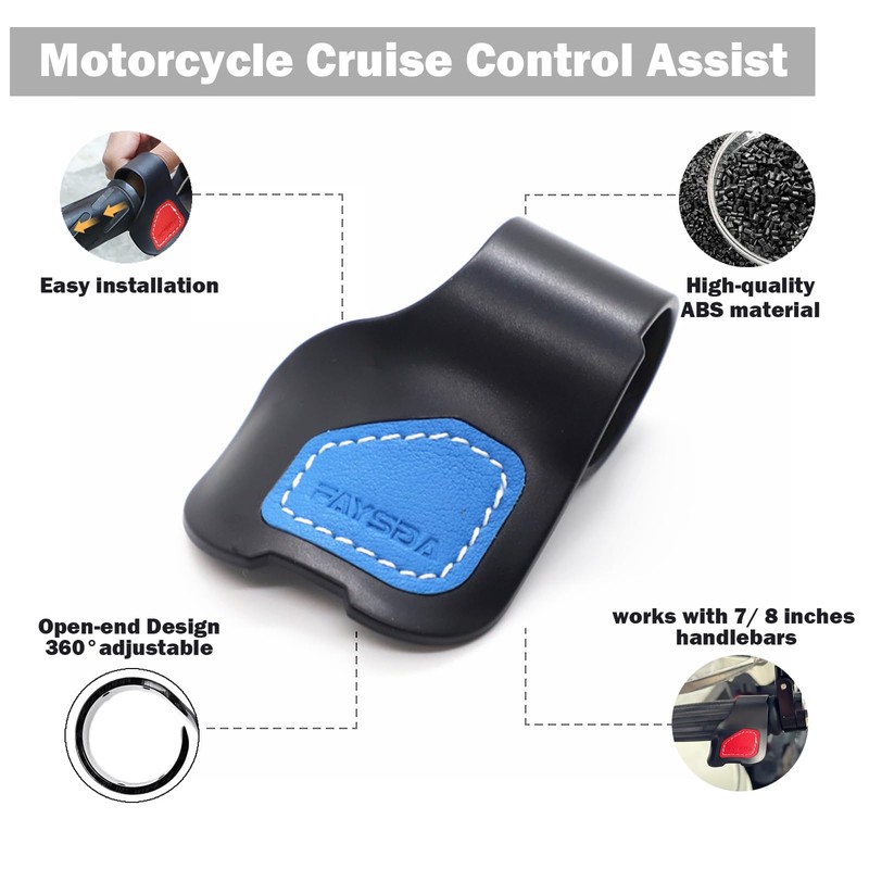 Preppers Peak Motorcycle Throttle Assist, Cruise Control Throttle Mounted Holder