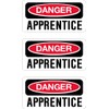 Danger Apprentice, I Make Decals™, 3 Pack, Funny, Humor, Hard