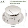 4 pcs 318569904 Range knob cooktop Burner knob Compatible with