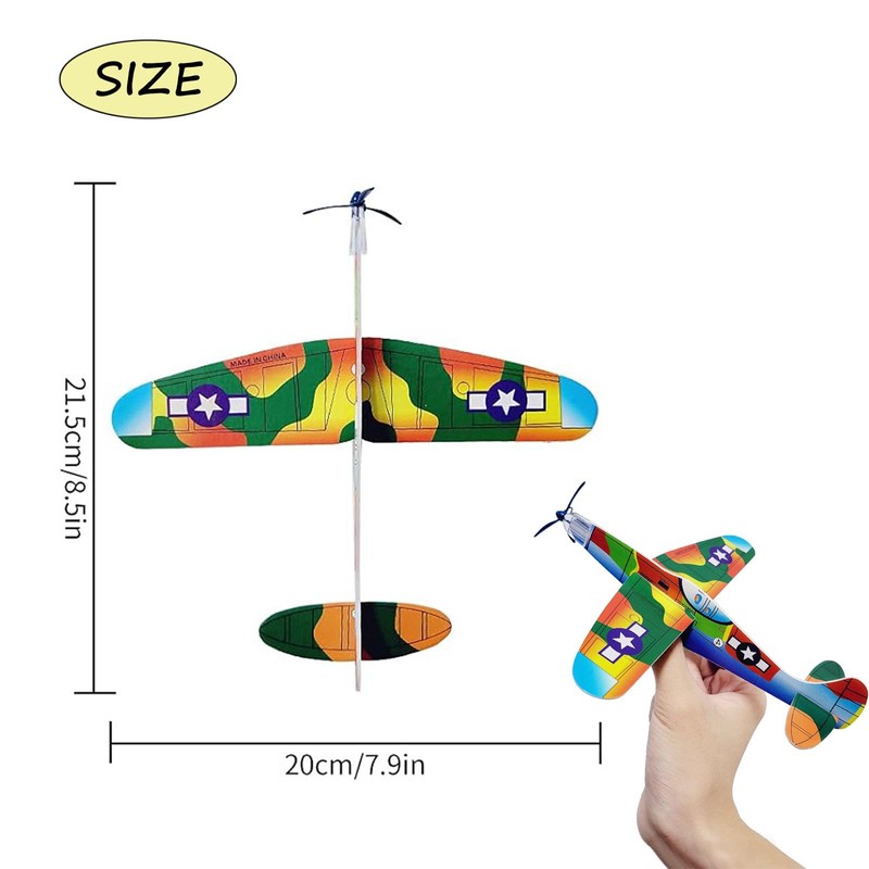 YINZZTRY Glider Planes Set, Polystyrene Aeroplane Model, Glider Planes for