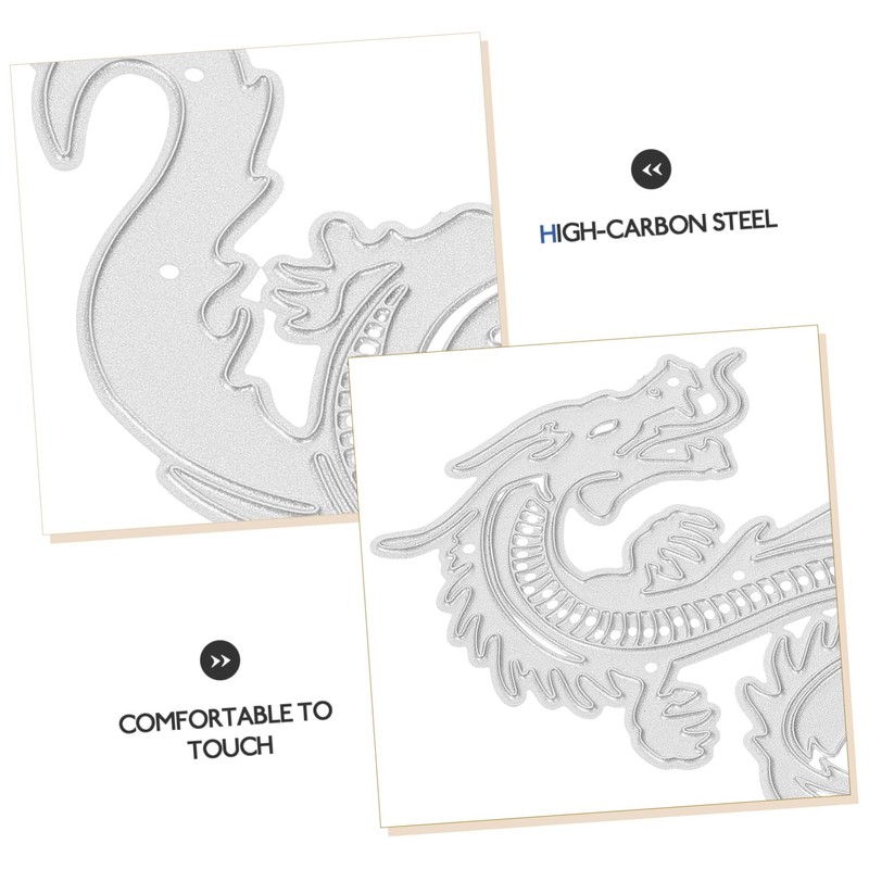 VILLFUL Dragon Metal Cutting Die for Scrapbooking Sturdy DIY Template