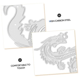 VILLFUL Dragon Metal Cutting Die for Scrapbooking Sturdy DIY Template for Cards Photo Albums Holiday Decorations Handcraft Tool for Creativity Imagination