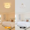 Widluth Modern Semi Flush Mount Ceiling Light Modern Gold 3-Lights