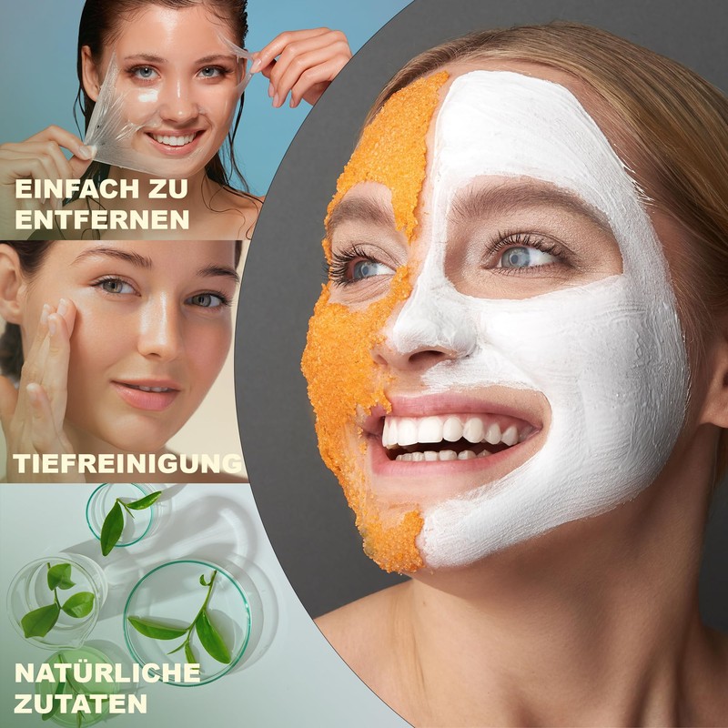 Alginate Peel-Off Moisturising Powder Mask, Blackhead Remover, Face Mask, Vegan,