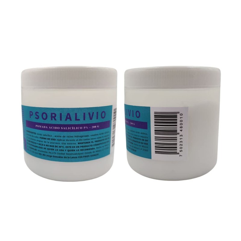 Psorialivio, Pomada a base de ácido salicílico concentrado al 5%