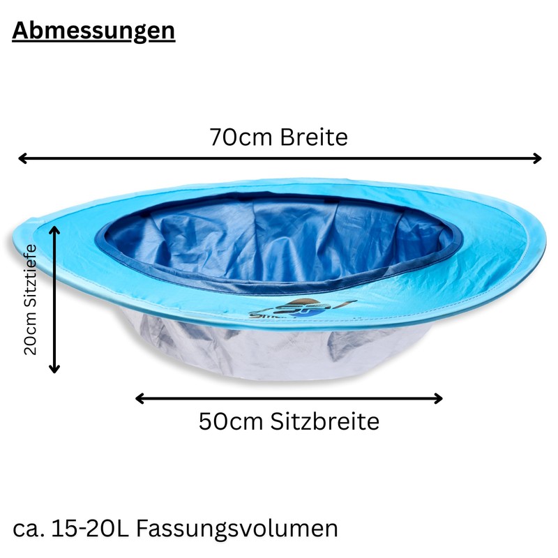 Smart-Planet Pop Up Baby Pool for Beach, Blue, 20 x