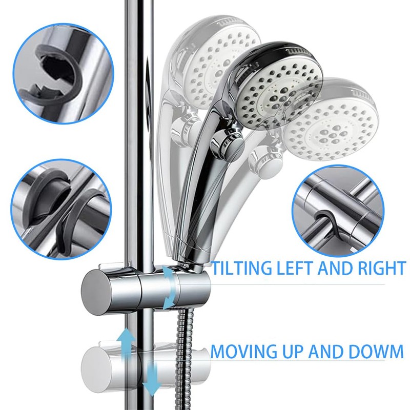 GGUFAY Shower Head Holder, Adjustable Diameter 18-25 mm Shower Head