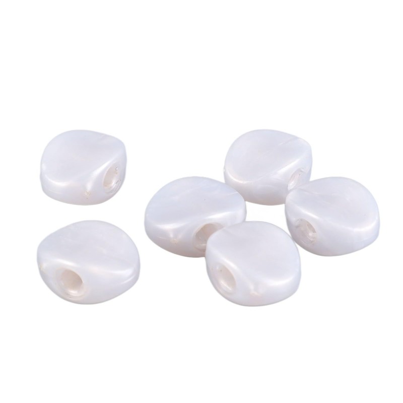 6PCS Guitar Tuning Key Button Plastic Oval Electric Guitar Tuners