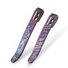 2PCS CIVIVI Flamed Titanium Pocket Clips, NO Screws Included, 50MM