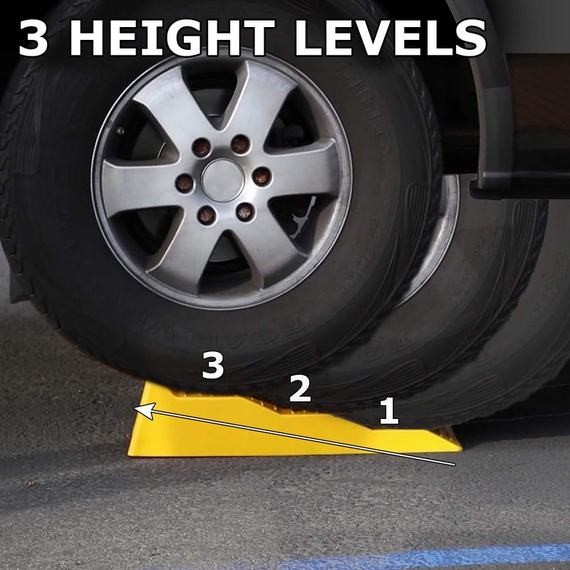 VaygWay RV Leveling Ramps– Automotive Camper Trailer Leveler Wheel Chock