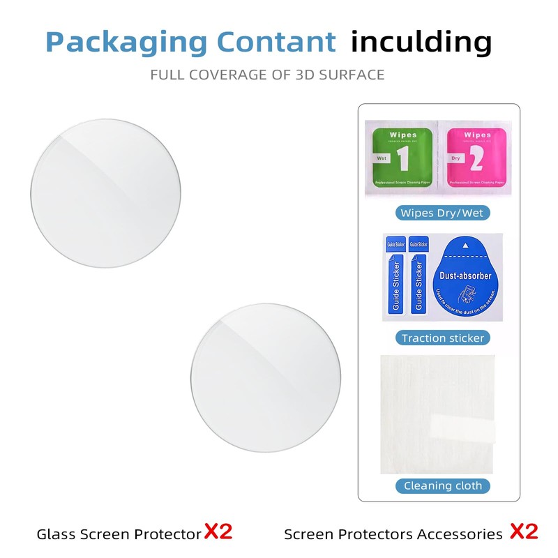 NASIUSE 2-Pack Tempered Glass Screen Protector Compatible with Eko CORE