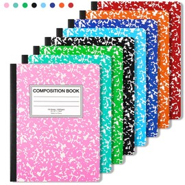 Lekou 8PCS B5 Línea Horizontal Cuaderno, 100 Hojas/200 Páginas de Escritura Libreta de Notas, Cuaderno de Notas Profesional Patrón Copo de Nieve, Adecuado para Apuntes de Trabajo y Tareas Escolares