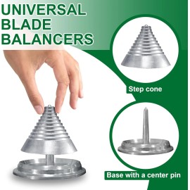 SporGain Lawn Mower Blade Balancer , Metal Material Design Lawnmower Accessories (2pk)
