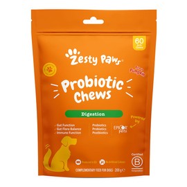 Zesty Paws Probiotics for Dogs | Dog Probiotic Supplements for Digestive Care & Digestive Treats - Health Supplies for UK Dogs | 60 Pcs