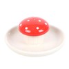 Whimsical Mushroom Incense Holder: Ceramic Design for Cheerful Decor &