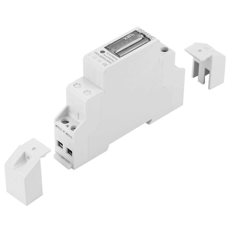 Electric Meter Digital LCD 220V Single Phase DIN-Rail Electronic KWH