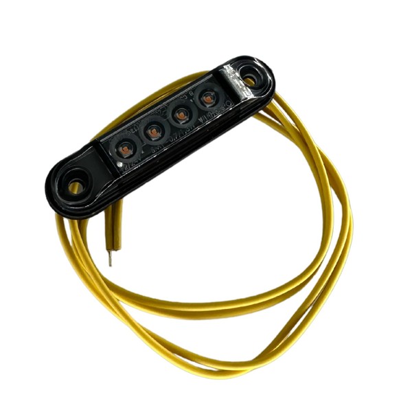 Web Truck Slim Marker Light, Marker Light, Dark Graphite, Orange,