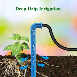 Solar Irrigation System Expansion Irrigation Kit, Drip Irrigation System Accessories with 10-Meter Irrigation Hose,10 Irrigation Drippers,10 Tees and Filter for Automatic Garden Irrigation