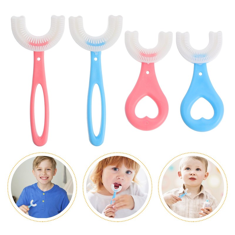 FOMIYES 4 Piezas Cepillo De Dientes Para Niños Cepillo De
