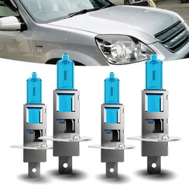 TTDBDAN Halogen Headlights Fit for Honda CRV 2005 2006 Headlight Bulbs,H1 High Beam + H1 Low Beam Bright Front Lights,Plug And Play,Pack of 4