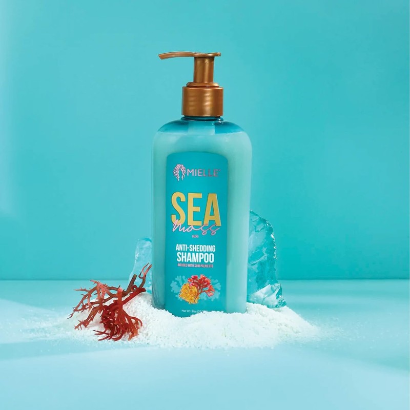 Mielle Organics Champú Anticaída De Musgo Marino 8 Onzas Líquidas