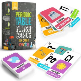 Merka Periodic Table Flashcards, Periodic Table of Elements for Kids, 118 to Learn Science and Chemistry Flash Cards, Homeschool Supplies