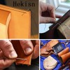 Aguja profesional de costura de piel con ojo grande Hekisek