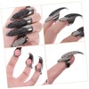 Mikinona Metal Ring Nails Gothic Fingernail Claw Punk Charm Nail