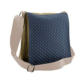 Ambesonne Marine Messenger Bag, Anchors Sea Travel Nautical, Unisex Cross-body