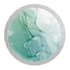 LRCCJS Cyan Mint Liquid Marble Watercolor Teal Turquoise 4 Pcs