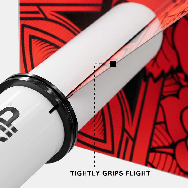 Target Pro Grip 3 Set White Dart Shafts Short