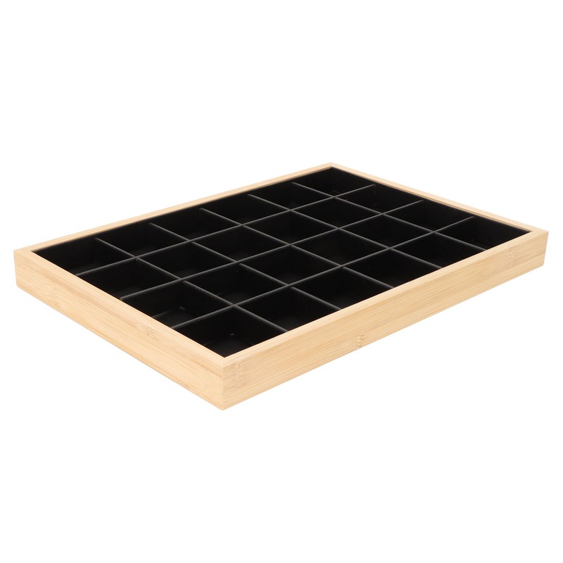 Jewelry Storage Display Trays Multipurpose 24 Grids Jewelry Tray for